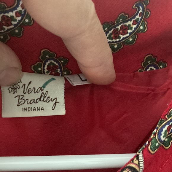 Vera Bradley Vintage Quilted Red Jacket Size L - Picture 7 of 12